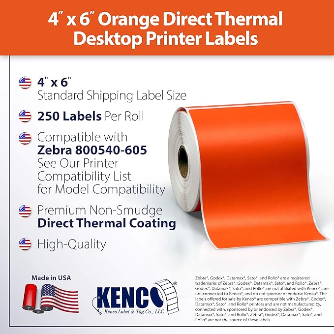 4" X 6" Direct Thermal Perforated Stickers Labels - Image 2