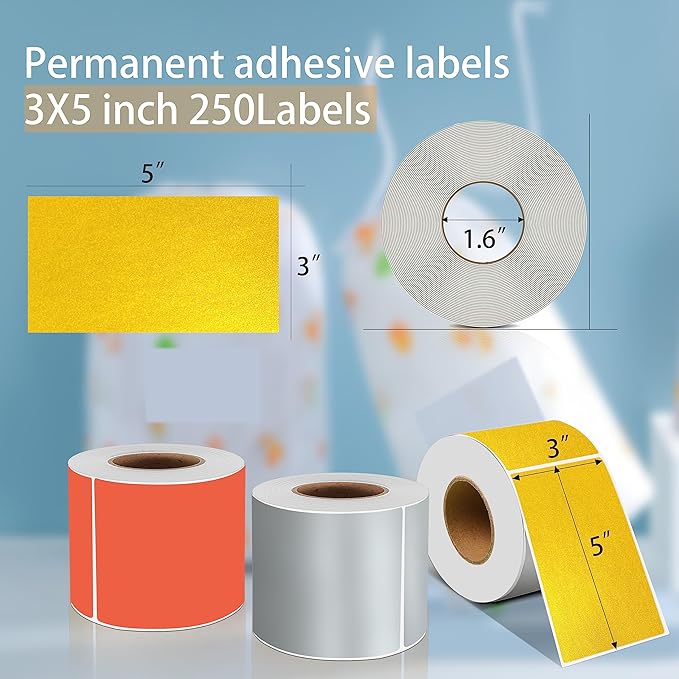 PARLAIM 3 X 5 Inch Rectangle Adhesive Color Coding Stickers, Square Colorful - Image 2