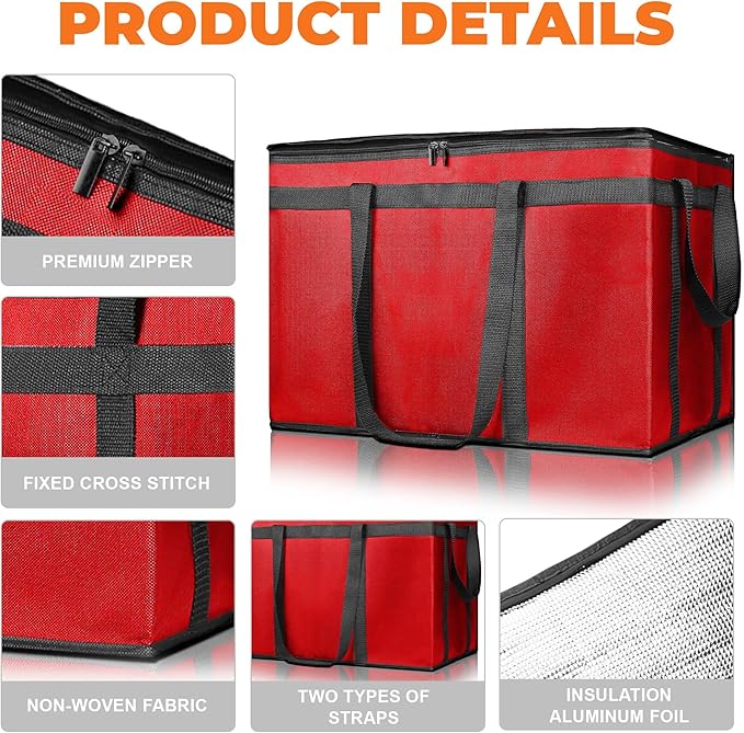 Pack of 2 Insulated Food Delivery Bag - Image 7