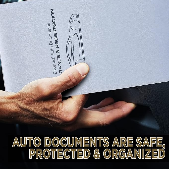 Andalus Auto Registration & Insurance Card Holder Pack of 2, Waterproof - Image 5