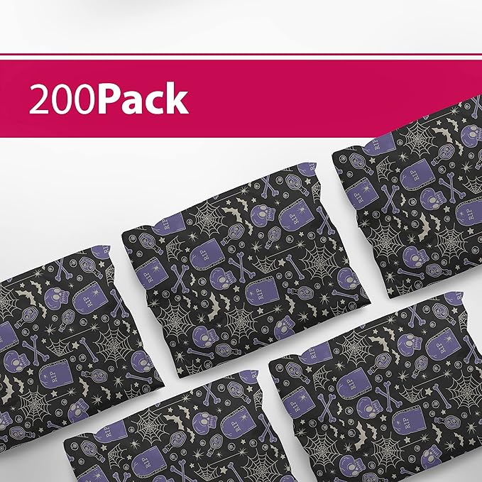 6x9 Poly Mailers – Spooky Halloween – Waterproof, Tear-Resistant Shipping Bags - Image 3