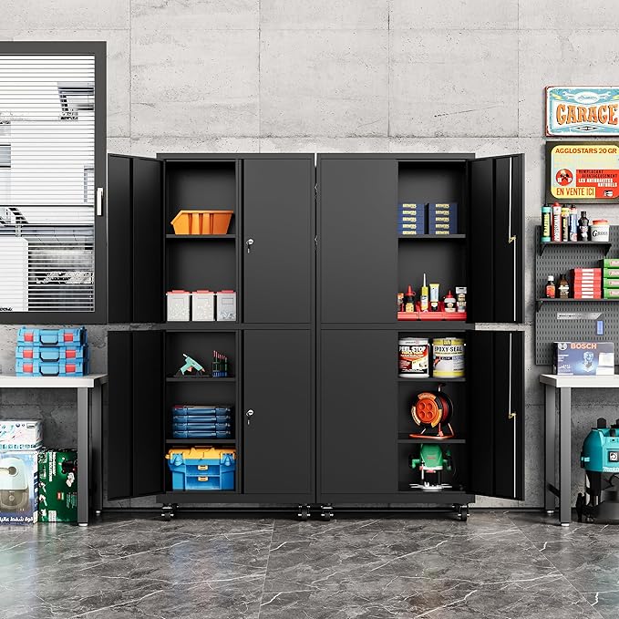 Metal Storage Cabinet-Heavy Duty Rolling Tool Cabinet Garage Storage Cabinets - Image 2