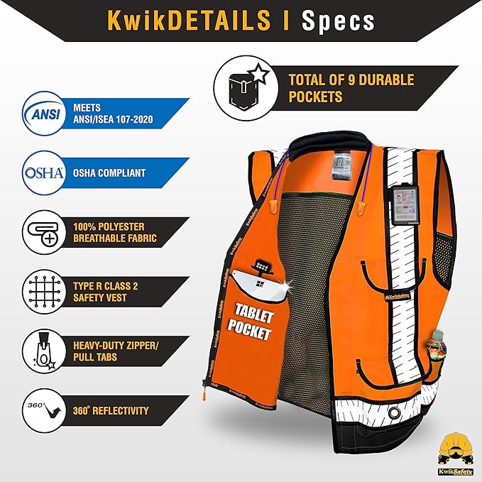 KwikSafety - Charlotte, NC - GODFATHER Safety Vest ANSI OSHA - Image 6