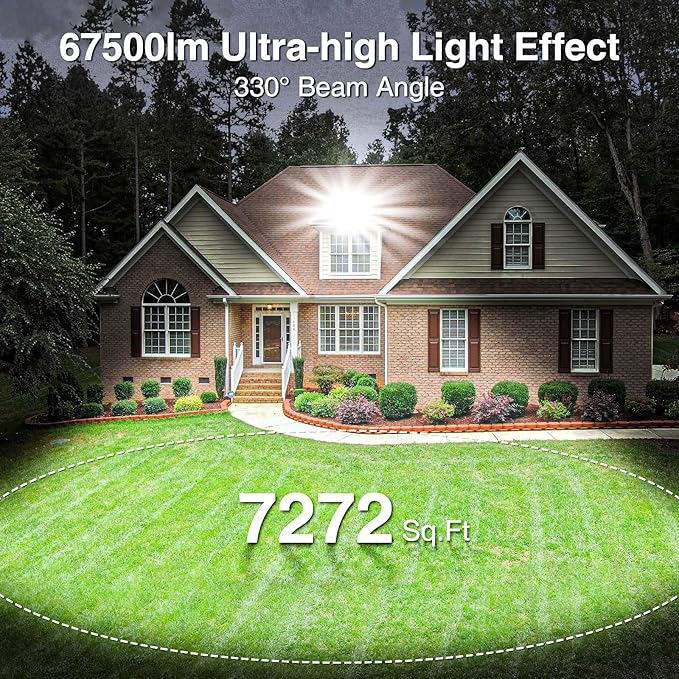 2025 Elite New Upgraded LED Flood Light Outdoor 450W 67500lm Stadium Flood - Image 3