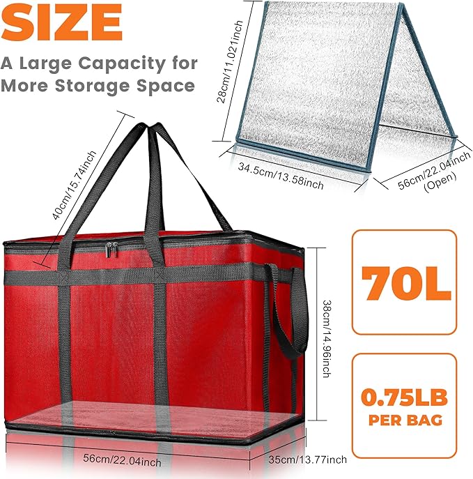 Pack of 2 Insulated Food Delivery Bag - Image 2