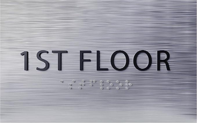 6" X4" 1st Floor Sign by ADACentralSigns
