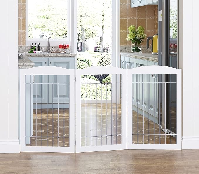 Spirich Freestanding Wire Pet Gate - Image 2