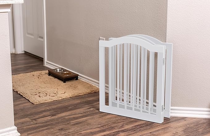 INTERNET'S BEST Arched Top Dog Gate | 3 Panel, and Porch | Portable, Extra Wide - Image 6