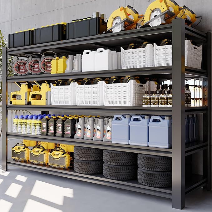 59''W/72''H Garage Shelving Units Heavy Duty 3500LBS Metal Storage Shelves by Vaernevy