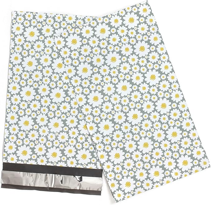 6x9 Poly Mailers – Floral Daisy – Waterproof, Tear-Resistant Shipping Bags - Image 8