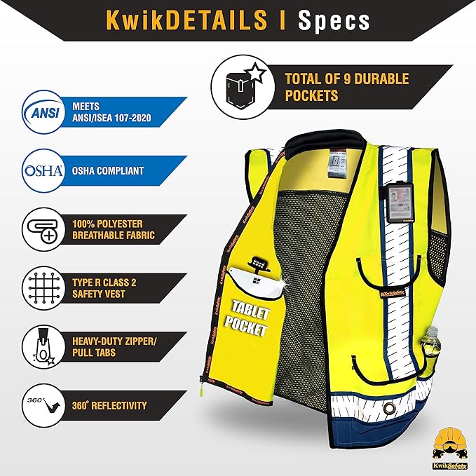 KwikSafety - Charlotte, NC - GODFATHER Safety Vest ANSI OSHA - Image 6