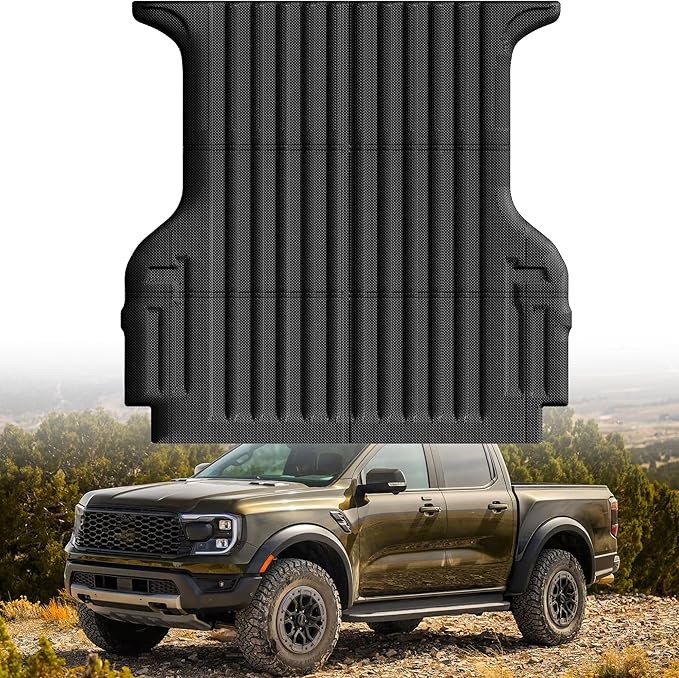 Truck Bed Mat Bed Liner Fit for Ford Ranger 2019-2023, Vehicle Truck Bed Liner by AUTOBULL