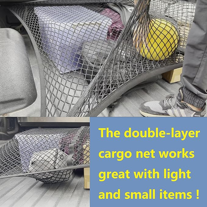 Highly Elastic Cargo Net, Simple Truck Bed Cargo Mesh Organizer, Suitable - Image 5