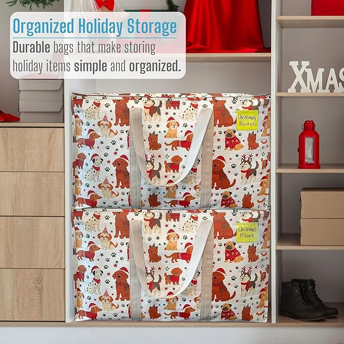 VENO 4 Pack Moving Bags and Large Christmas Storage Bins - Image 6