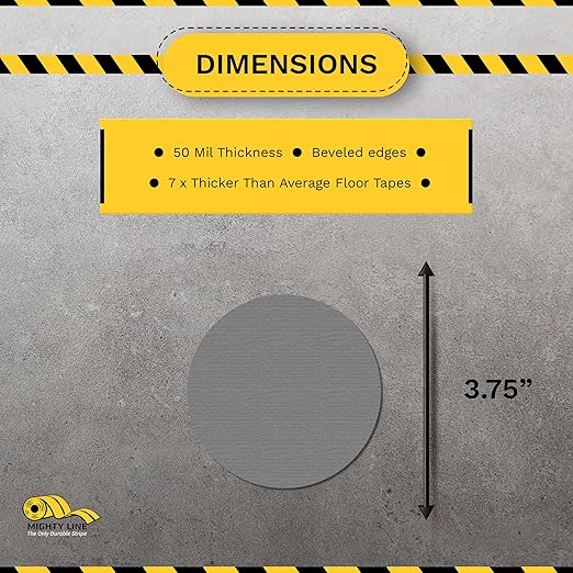 Mighty Line 3.75" Solid Dot Shaped Floor Marking Tape - Image 3