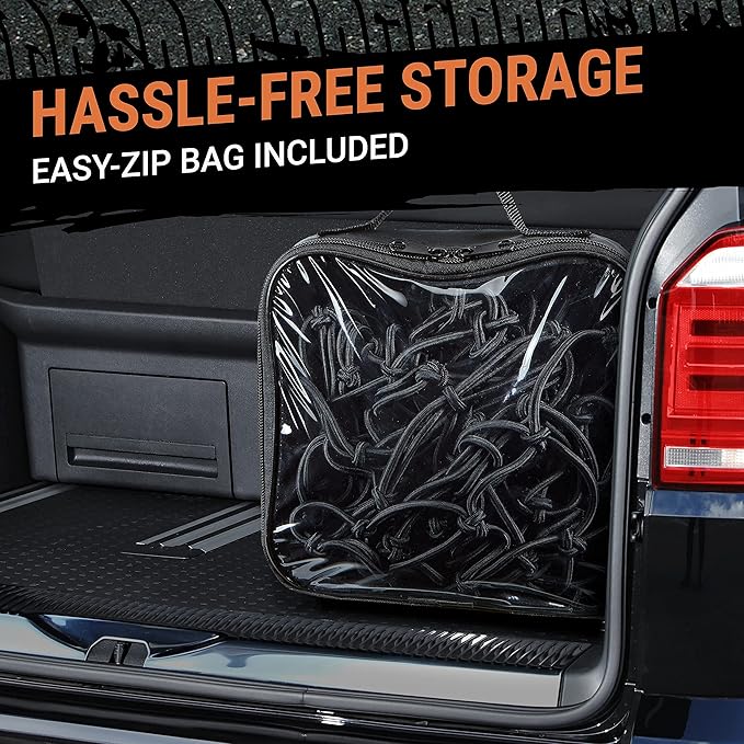 Truck Bed Cargo Net – 4 x 6 Foot, Heavy-Duty Elastic Mesh - Image 8
