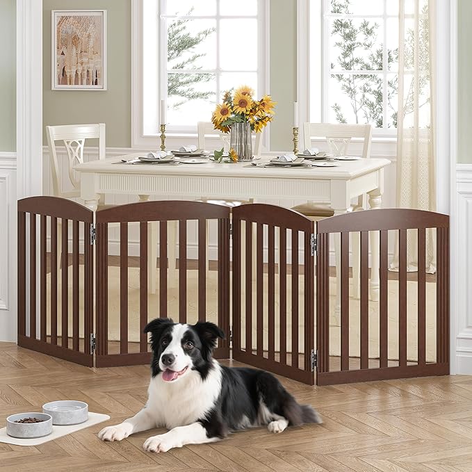 SPIRICH 96" Extra Wide 28" Tall Dog Gate Indoor, Dog Gates - Image 3