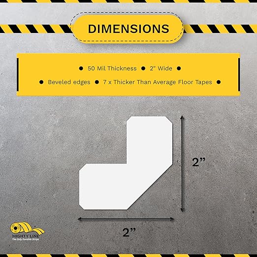 Mighty Line 2" Half Angle Marker Floor Marking Tape - Image 3