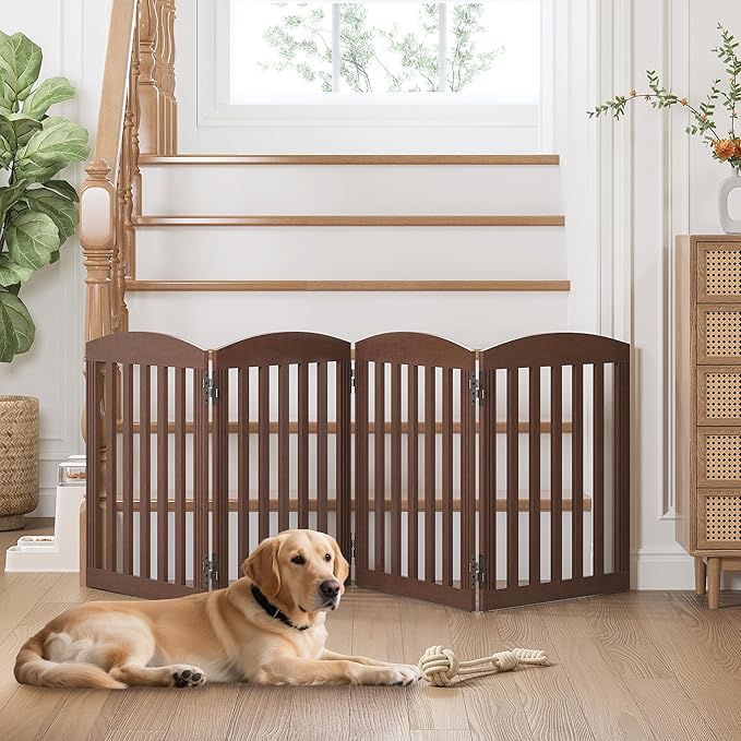SPIRICH 96" Extra Wide 28" Tall Dog Gate Indoor, Dog Gates - Image 4