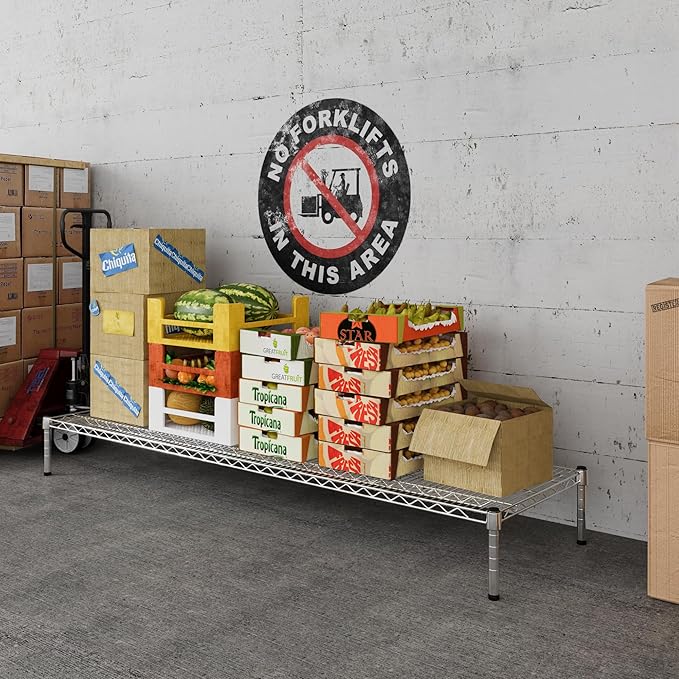 21" Deep x 72" Wide x 8" Height Wire Shelving Kit | 1-Tier | NSF Commercial - Image 5