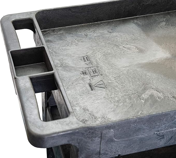 550lb Capacity Heavy Duty Plastic Utility Cart 34-1/2" L x 16-3/4" W - Image 4