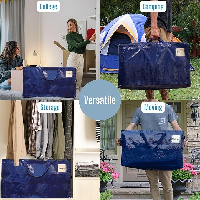 VENO 2 Pack Moving Bags and Large Christmas Decoration Storage Bins - Image 7