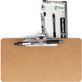 Officemate 5" x 9" Clipboard for Receipts, Low Profile Metal Clip & Pen Holder by Officemate