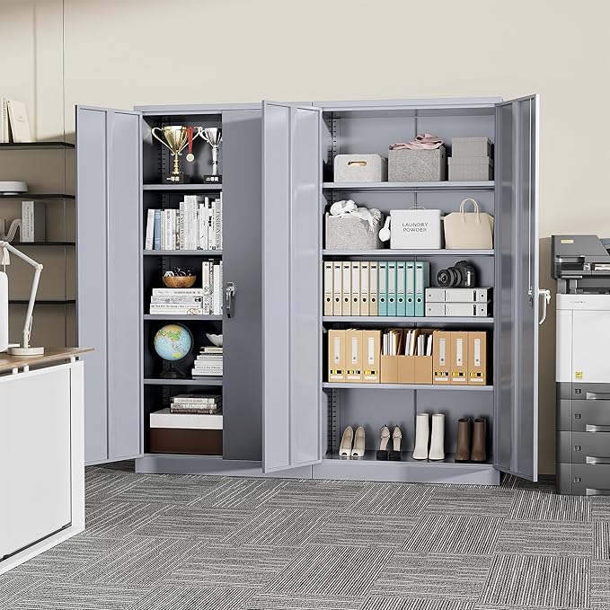 SUNCROWN 72" Metal Storage Cabinet - Image 9
