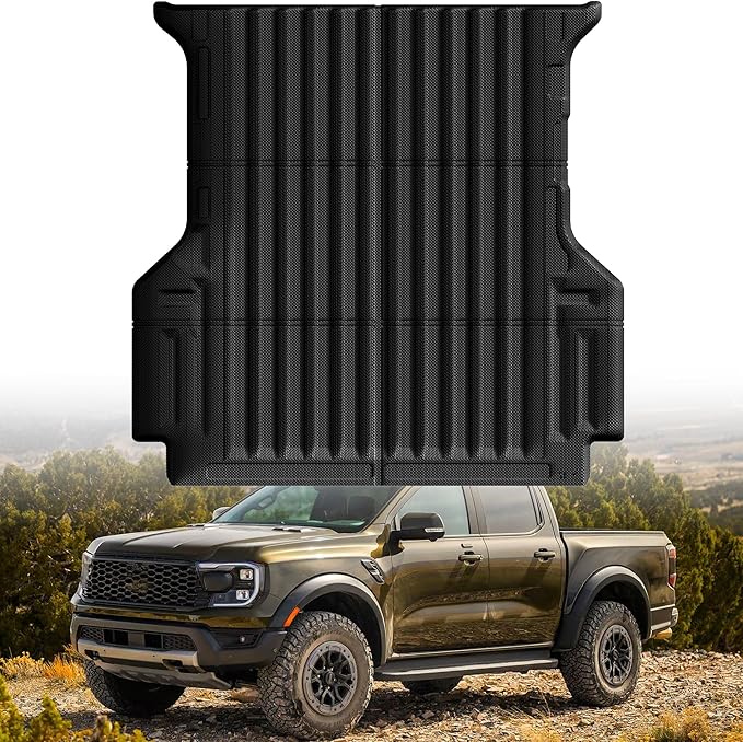 Truck Bed Mat Bed Liner Fit for Ford Ranger 2025 2024, Vehicle Truck Bed Liner by AUTOBULL