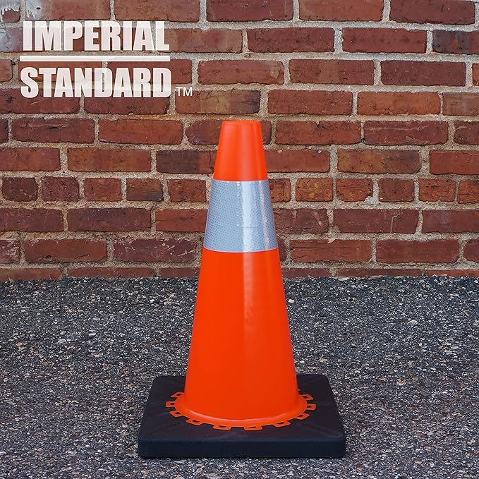 Traffic Cones - Safety Cones - 18" Orange Cones - Construction Cones - Road by ImperialStandard