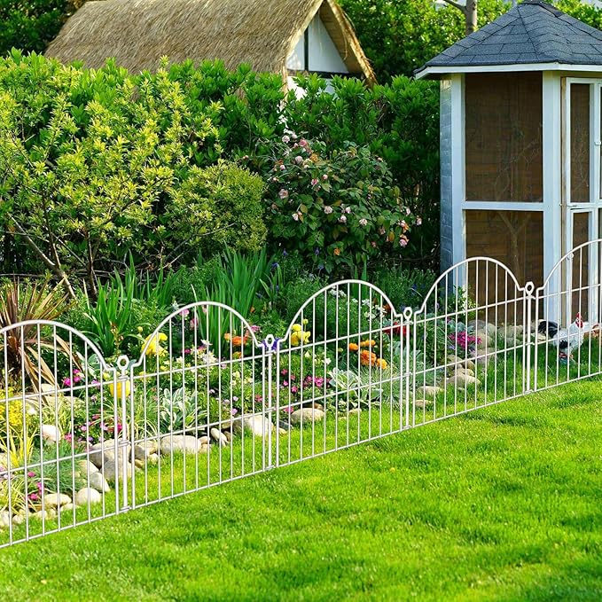 10 Panels No Dig Decorative Garden Fence - Image 6