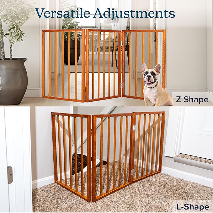 Pet Gate - 3-Panel Indoor Foldable Dog Fence - Image 7