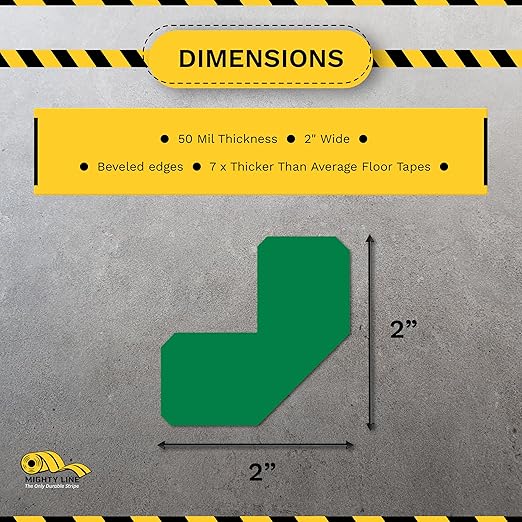 Mighty Line 2" Half Angle Marker Floor Marking Tape - Image 3