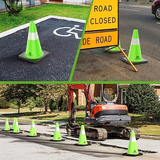 RoadHero 8 Pack Traffic Safety Cones 18 Inch - Image 3