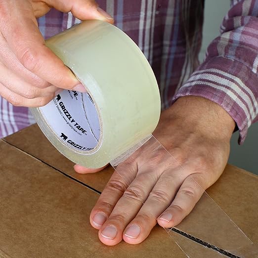 Grizzly Power Clear Packing Tape | Heavy Duty Packing Tape, 3 Inch Core | - Image 4