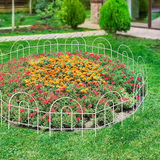Decorative Garden Folding Border Fence 18in X20ft Rustproof Metal Wire Edging - Image 6