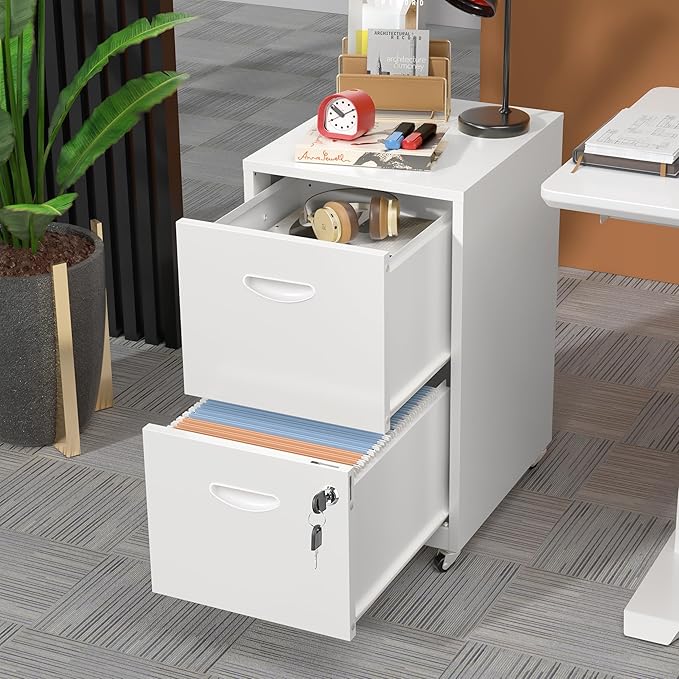 2 Drawer Mobile File Cabinet - Image 2