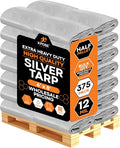 Heavy Duty Silver Poly Tarp 6' X 8' by XposeSafety