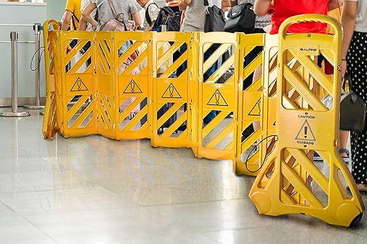 Alpine Commercial Safety Barriers, 13 Foot Expandable Mobile Barricade System - Image 9