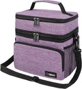 opux Insulated Lunch Bag for Men Women, Large Dual Compartment Cooler Bag by OPUX