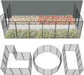 FXW Garden Fence Outdoor for The Yard – 50in x 31.3ft Heavy Duty Metal Animal by FXW