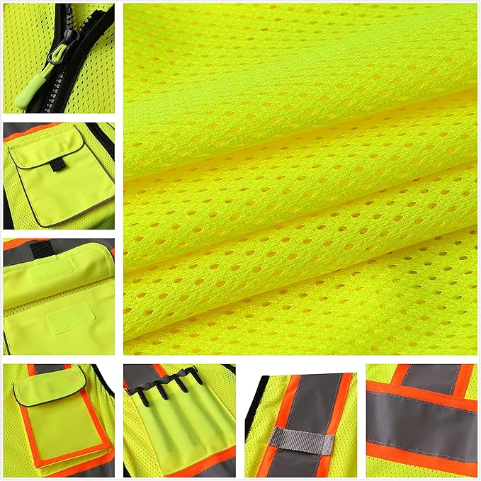 Safety Vest for women, Hi vis Reflective Lady Work vest - Image 4