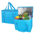 musbus 2-Pack extra Insulated Grocery shopping bag, large Blue, reusable bags by Musbus