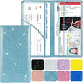 Car Registration and Insurance Holder, Leather Magnetic Shut Vehicle Glove Box by Srandme