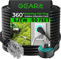 GEARit 360 Rotating Plug Indoor Outdoor Extension Cord Waterproof 50ft by GEARit