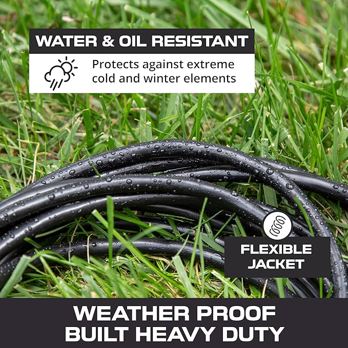 Iron Forge Cable 2 Pack 12 Gauge Outdoor Extension Cord 25 Ft, SJTOW 12/3 Heavy - Image 6