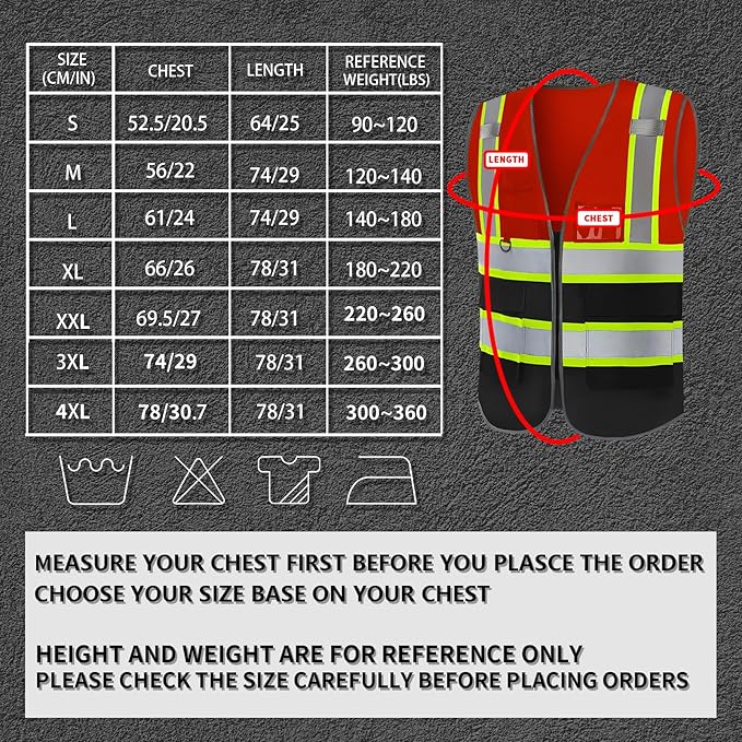 BeautyWill Custom Logo 10/20 Pack Safety Vest Class2 High Visibility Vest - Image 6