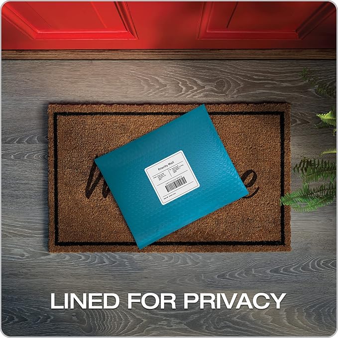 Quality Park Bubble Mailers, 8.25 x 11 Shipping Envelopes, Water Resistant Blue - Image 5