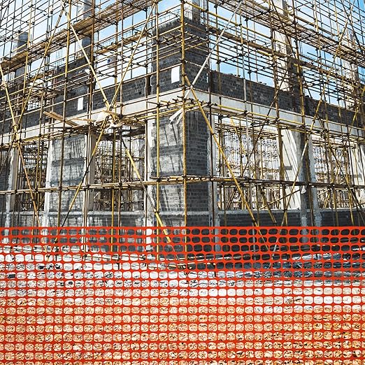 Houseables Plastic Mesh Fence, Construction Barrier Netting, 1 Roll, Garden - Image 7