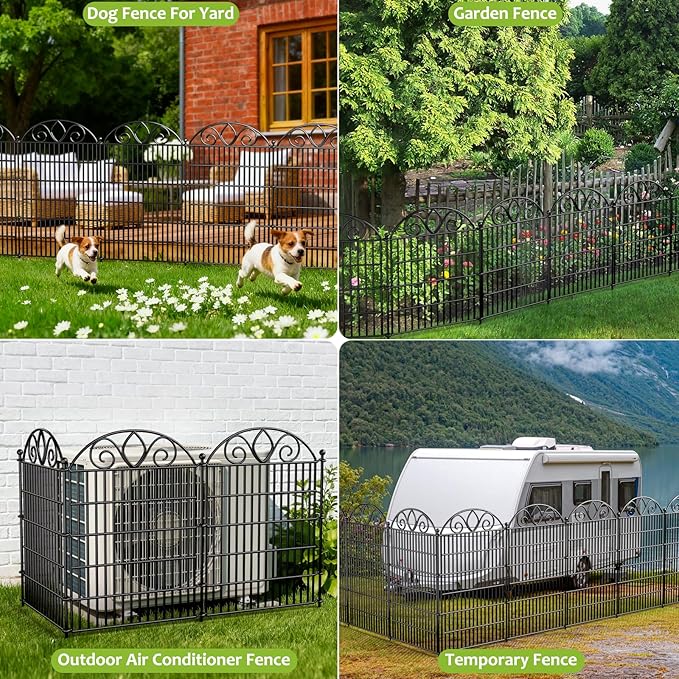 10 Panels No Dig Tall Garden Fence - Image 7